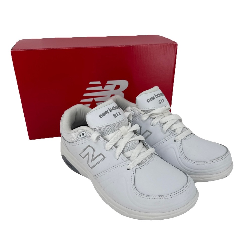 New Balance Women's 813 Walking Laces Size 7 D (Wide) White/Grey WW813WT NEW